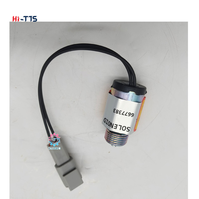 12V 24V bộ phận động cơ excavator Fuel Stop Solenoid Valve 6677383