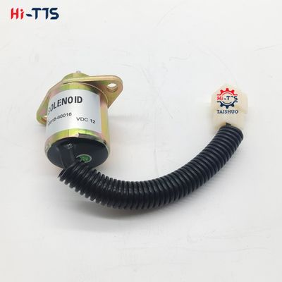 12V bộ phận động cơ excavator Fuel Stop Solenoid Valve 16616-80016