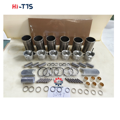 Bộ máy 6D14T cho máy đào E120 E140 E180 Liner, piston, ring,Valves, Bushing, Full Gasket Kit
