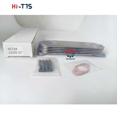 ME017229 6D34 lõi máy làm mát dầu nhôm cho xe tải diesel