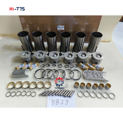 Bộ đại tu động cơ máy đào DH220-7 DB58 Bộ lót xi lanh Piston 6 xi lanh 65.02501-0416