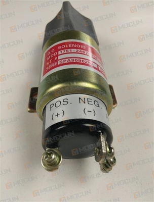 Giá tốt Máy xúc đào Diesel dừng van điện từ, ngắt nhiên liệu diesel 24 V Van điện từ 1751-2467UIB1S5A trực tuyến