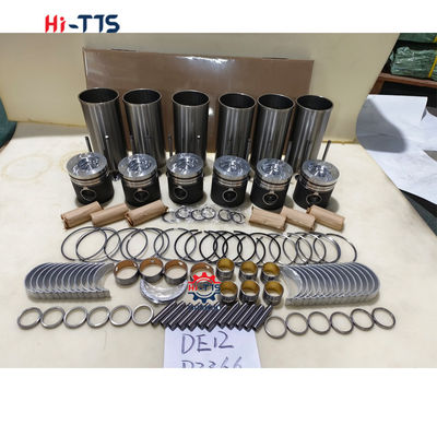 DE12 Động cơ khoan bộ phận Tên Bộ Liner xi lanh Toàn bộ với Liner Piston Ring Valves Bushing Full Gasket Kit