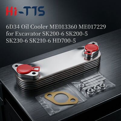 Giá tốt Bộ làm mát dầu 5P 6D34 ME013360 ME017229 cho máy xúc SK200-6 SK200-5 SK230-6 SK210-6 HD700-5 trực tuyến