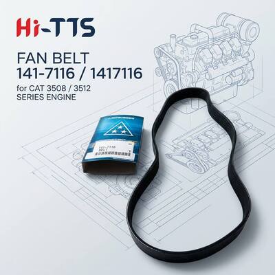 Bộ phận máy đào 141-7116 1417116 Fan Belit cho 3508 3508B 3508C 3512 3512B 3512C