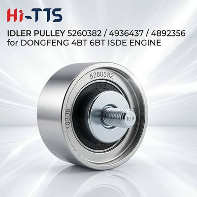 Động cơ diesel xe tải Dongfeng 4BT 6BT ISDE Idler Pulley 5260382 4936437 4892356 4936439