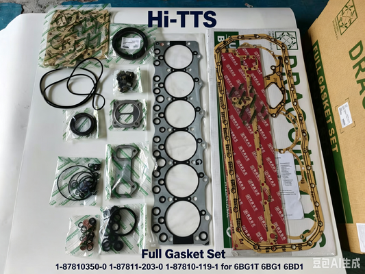1-87810350-0 1-87811-203-0 1-87810-119-1Sets Gasket đầy đủ cho bộ sửa chữa động cơ 6BG1T 6BG1 6BD1