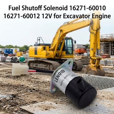 12V Nhiên Liệu Ngắt Van Điện Từ OE 16271-60010 16271-60012 Cho Máy Xúc Động Cơ Diesel Nhà Máy Cung Cấp Trực Tiếp