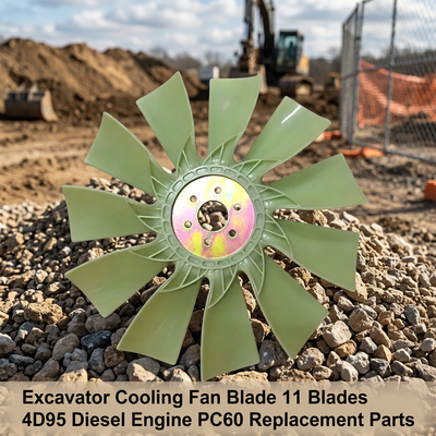 Máy đào làm mát quạt Blade 11 Blades Fit OE 600-625-7520 4D95 Động cơ diesel PC60 Phụ tùng thay thế Trong kho