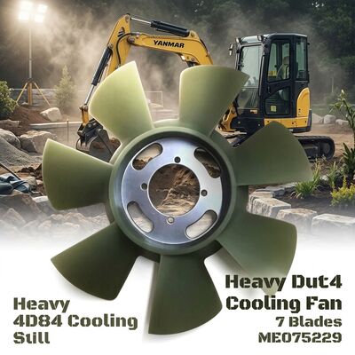 Máy quét Mini Heavy Duty Máy quạt làm mát 7 Blade 4 lỗ ME075229 4D84 Yanmar PC40 PC40-7 Cấu trúc