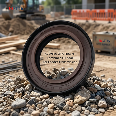 Phớt dầu khung xương kết hợp lò xo kép hình chữ nhật ZD62×93×20.5 FKM, Phớt trục thay thế phổ thông cho máy xúc lật mini ZL28 ZL30 928 930
