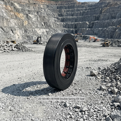 ZD50 × 80 × 18 Double Spring Combined Skeleton Oil Seal Tăng nhiệt độ chống dầu cấu trúc hình chữ nhật cho hộp số tải